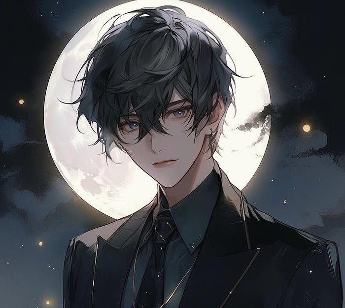 nam anime ngầu dưới ánh trăng