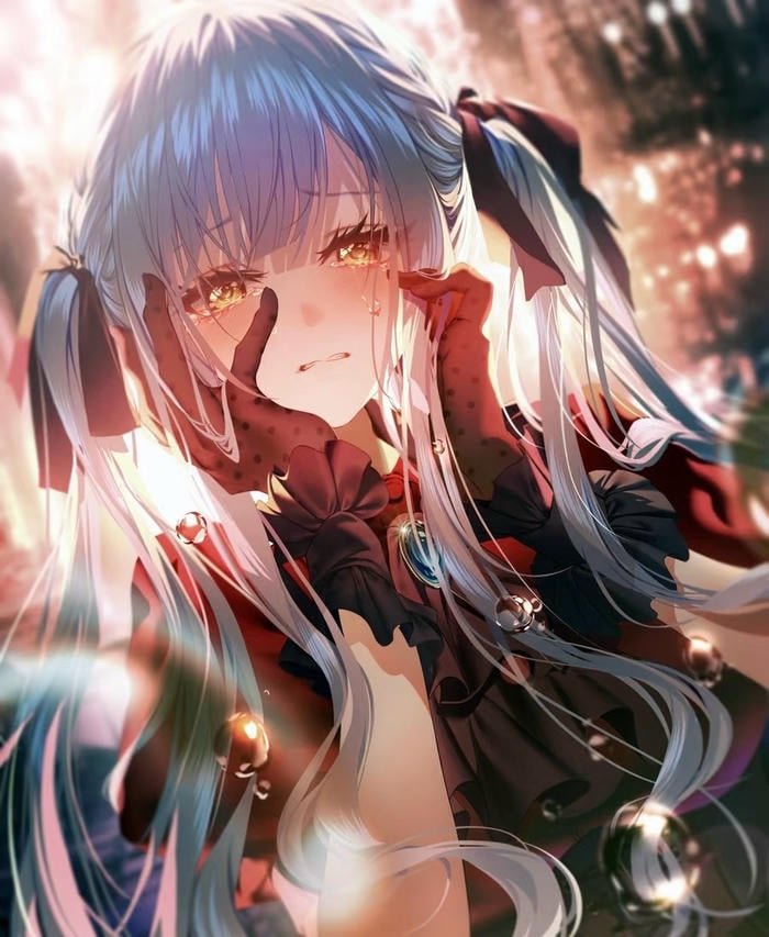 tấm ảnh anime nữ buồn cảm xúc