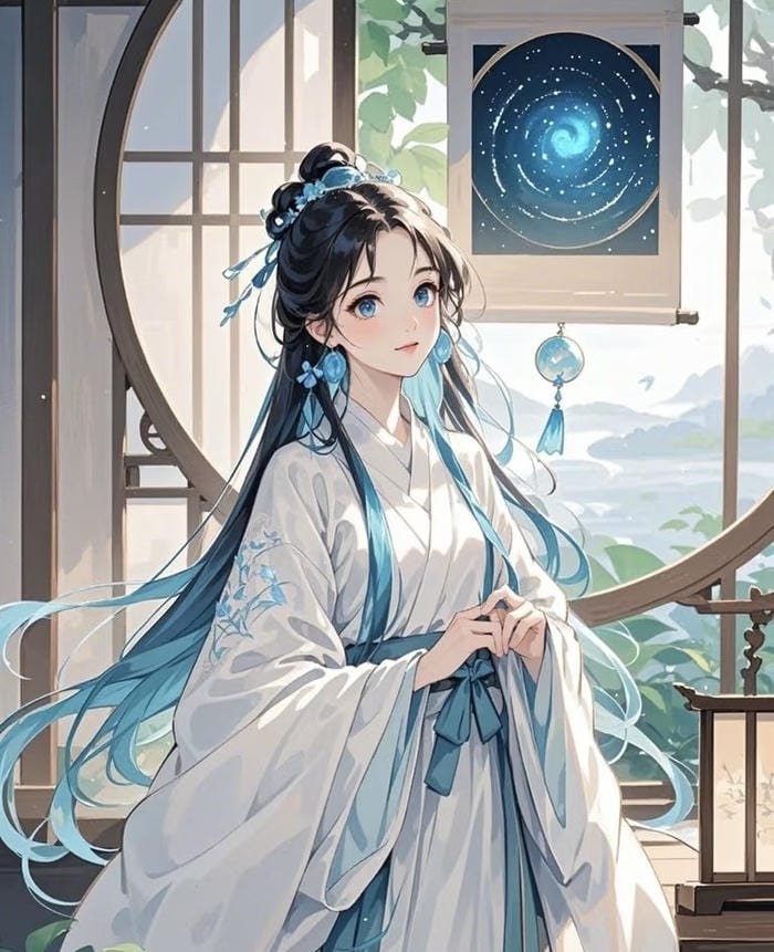 tấm ảnh anime nữ cổ trang thanh thoát