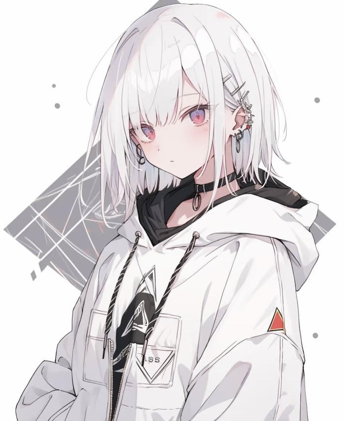 tấm ảnh anime nữ tóc ngắn dễ thương