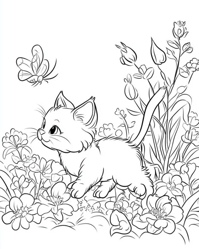 tập tô mèo hoạt hình cho bé