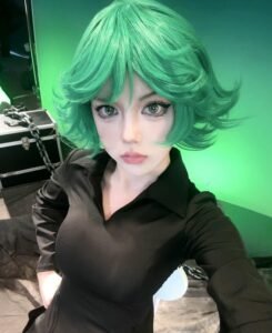 tatsumaki cosplay màu sắc đơn giản tinh tế