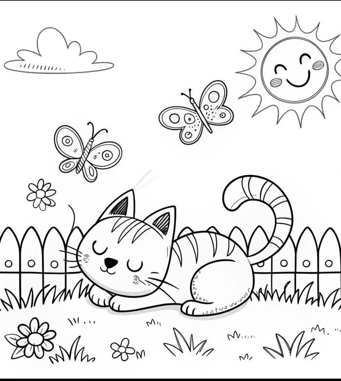 tô màu mèo cho giờ học vui