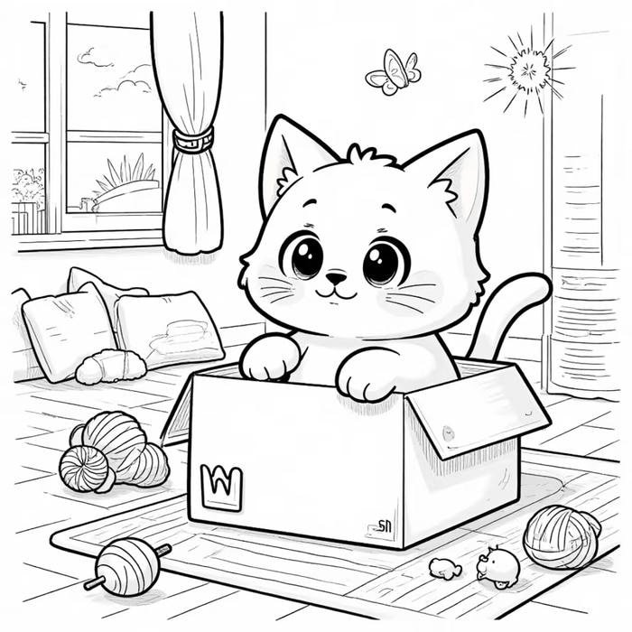 tô màu mèo ngộ nghĩnh vui học