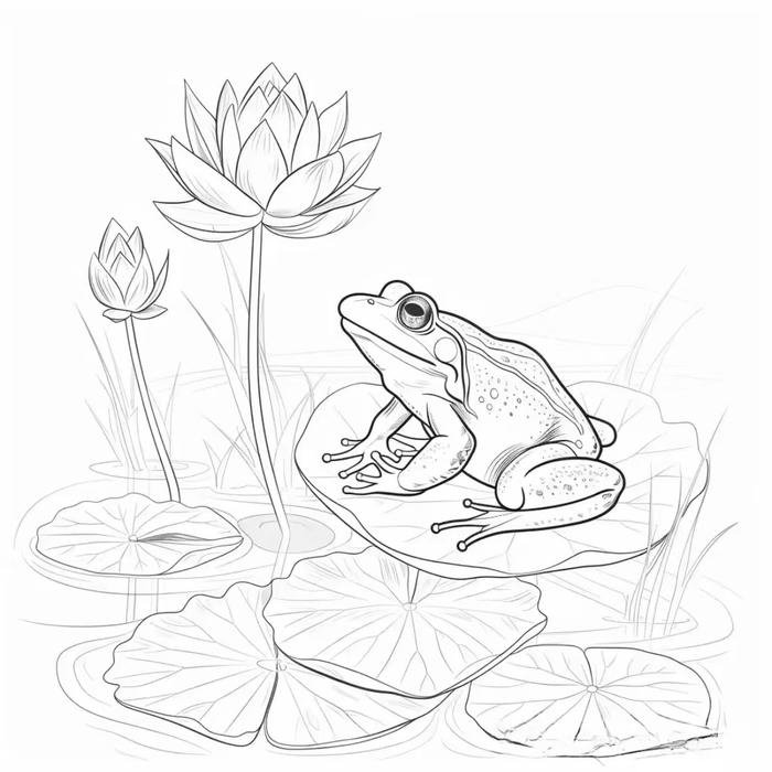 tô màu vui cùng con ếch