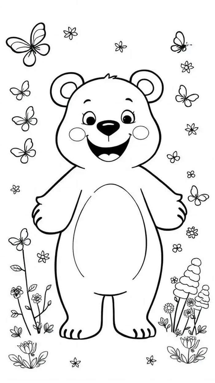 tô màu vui cùng tranh con gấu