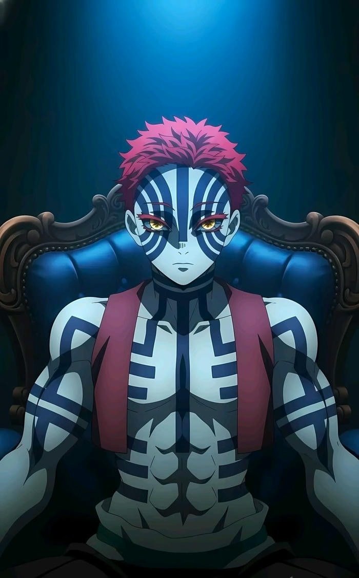 Akaza trong ảnh phong cách anime