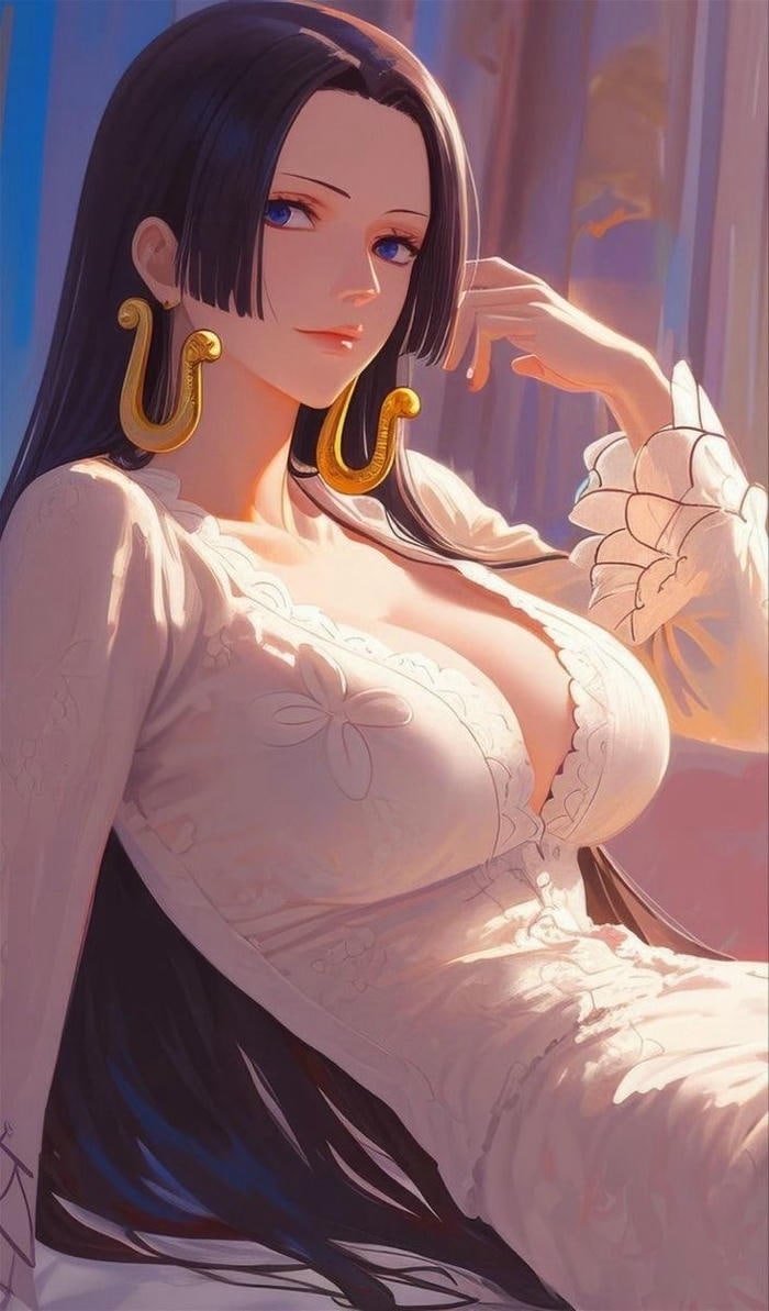 Ảnh Boa Hancock mái tóc dài