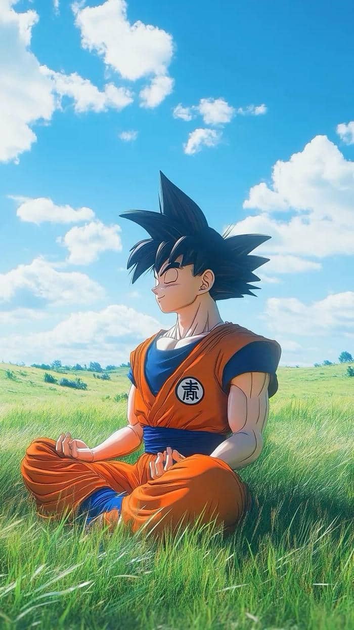 Ảnh SonGoku đang ngồi thư giãn