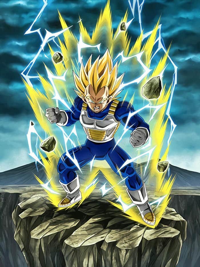 Ảnh Vegeta trong tư thế chiến đấu