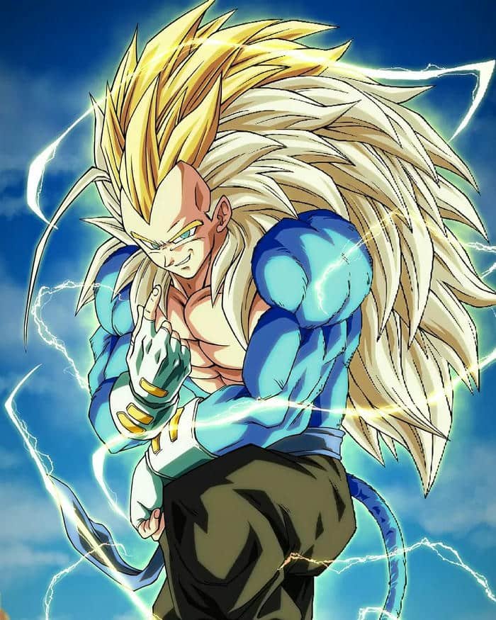 Ảnh Vegeta trong tư thế tấn công