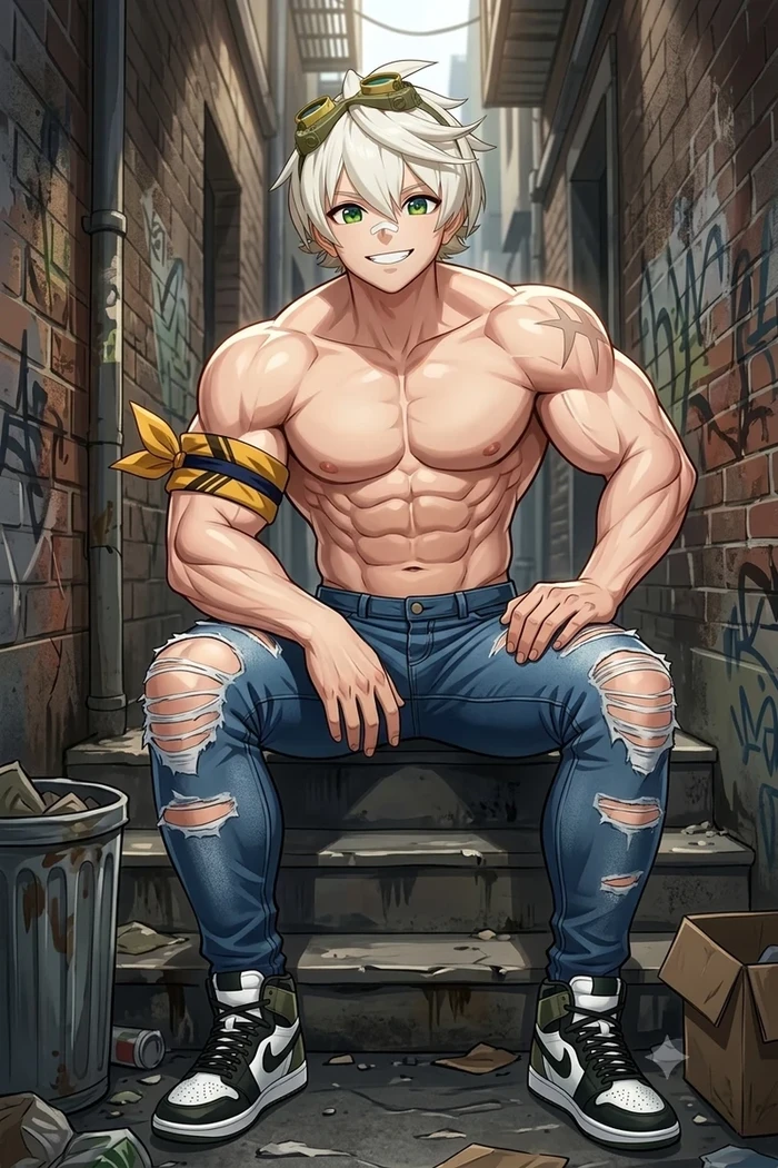 Ảnh anime nam 6 múi rắn rỏi nam tính