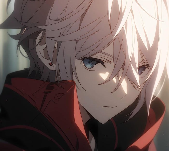 Ảnh anime nam tóc trắng lạnh lùng