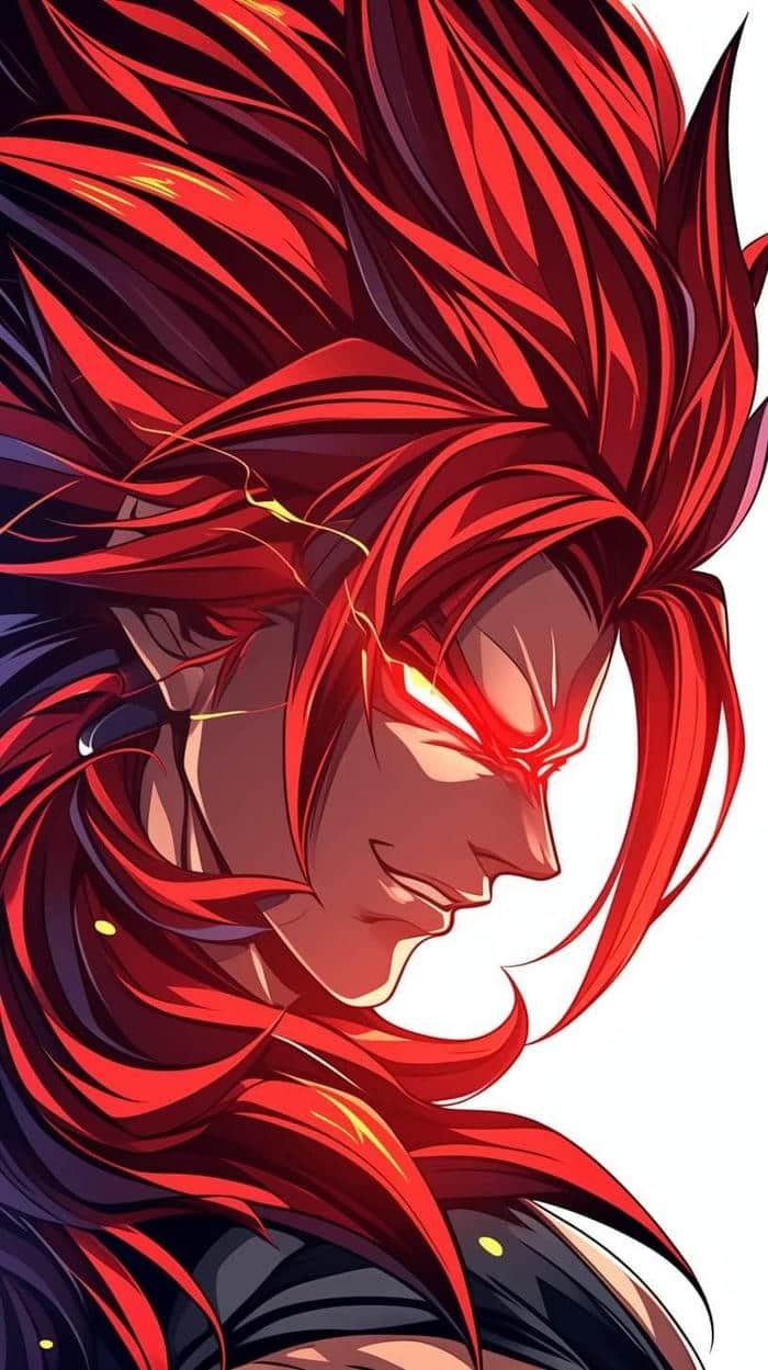 Anime Vegeta tỏa năng lượng mạnh mẽ