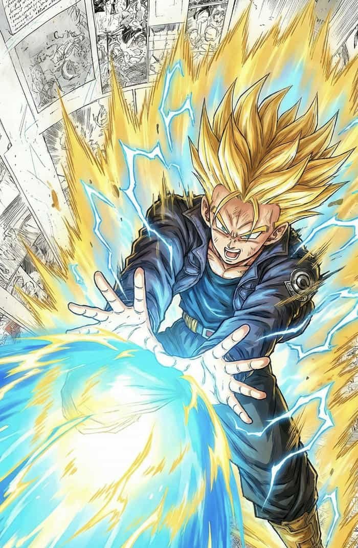 Anime Vegeta trong trận chiến khốc liệt