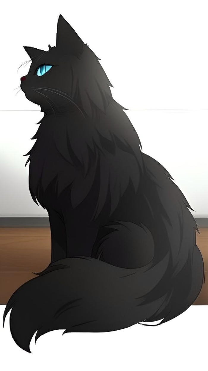 Bức ảnh con mèo anime dễ thương