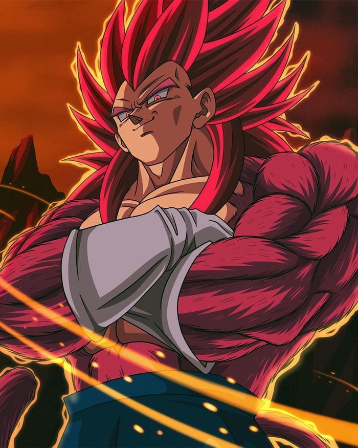 Hình Vegeta với cơ bắp cuồn cuộn