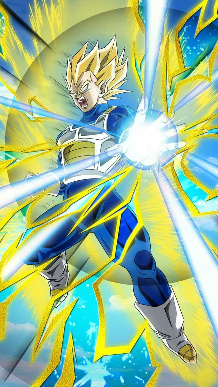 Hình ảnh Vegeta bay trên bầu trời