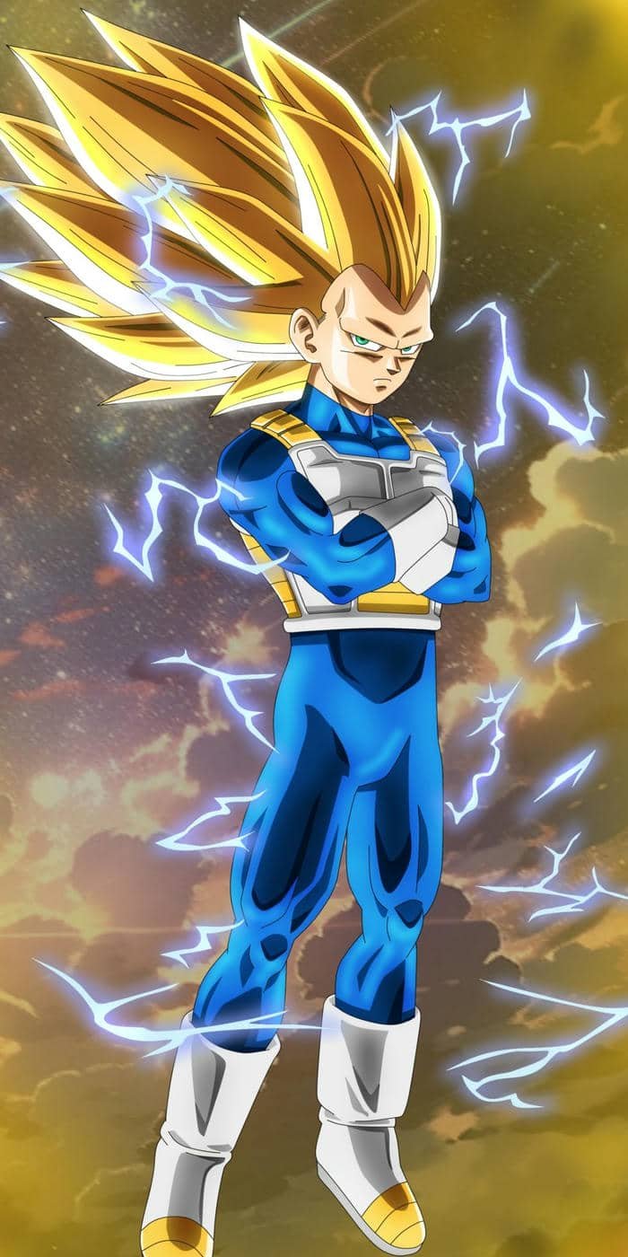 Hình ảnh Vegeta đang chiến đấu