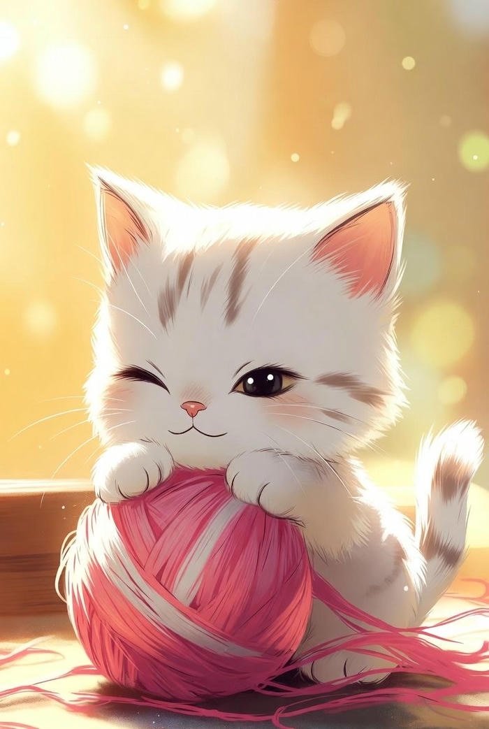 Hình ảnh anime mèo dáng nghịch