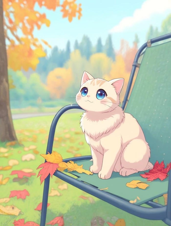 Hình anime mèo dáng nhỏ nhắn