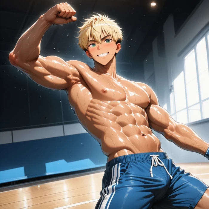 Hình anime nam 6 múi mạnh mẽ lạnh lùng