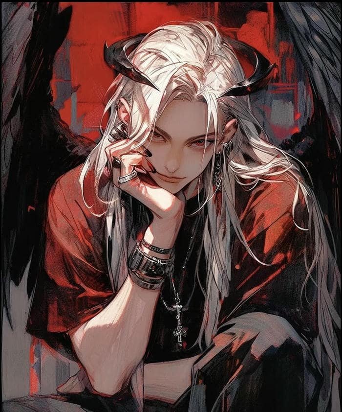 ảnh ác quỷ anime ánh mắt băng giá