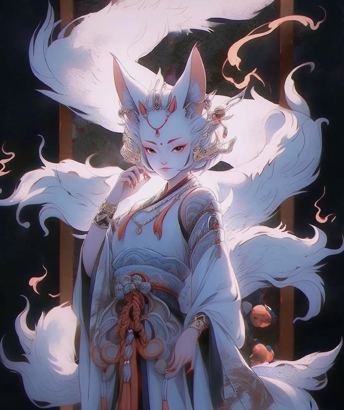 ảnh anime hồ ly không rối mắt