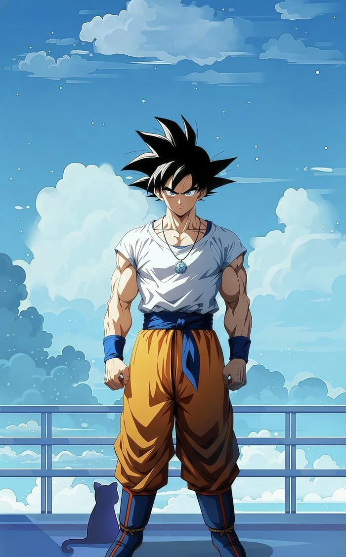 ảnh anime songoku tinh thần chiến đấu