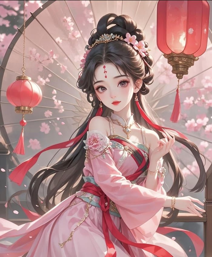 ảnh công chúa anime dáng ngồi đẹp