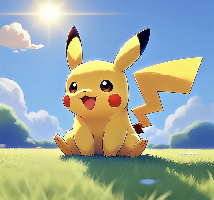 ảnh pikachu mang cảm giác vui vẻ