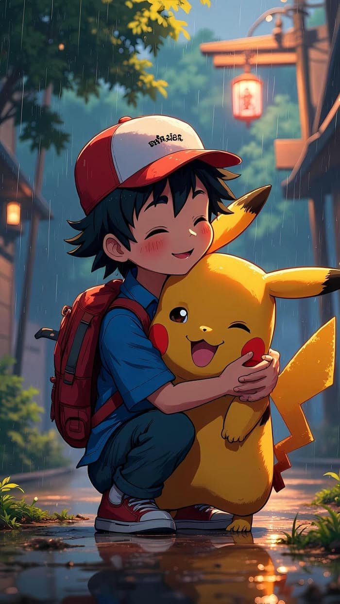 ảnh pikachu thể hiện nét vui tươi
