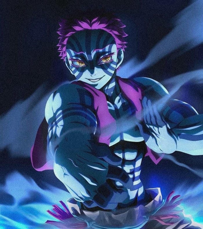 anime Akaza đẹp mắt đơn giản