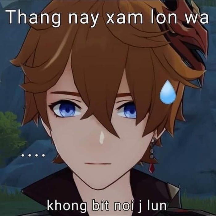 anime ảnh chế biểu cảm toát mồ hôi