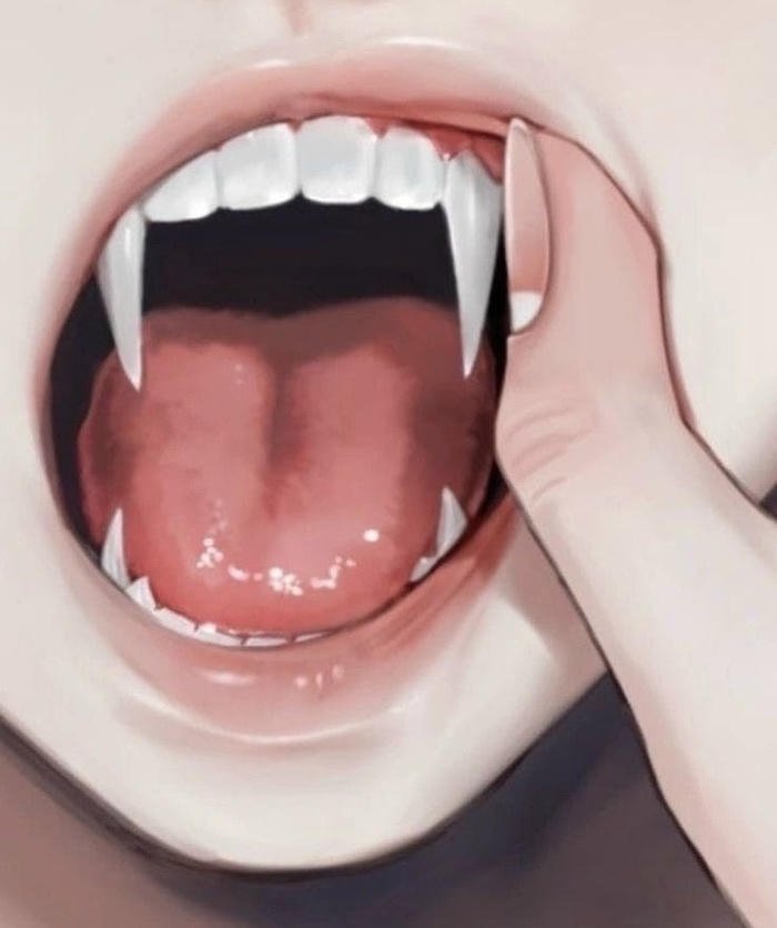 anime ảnh miệng há miệng răng trắng muốt