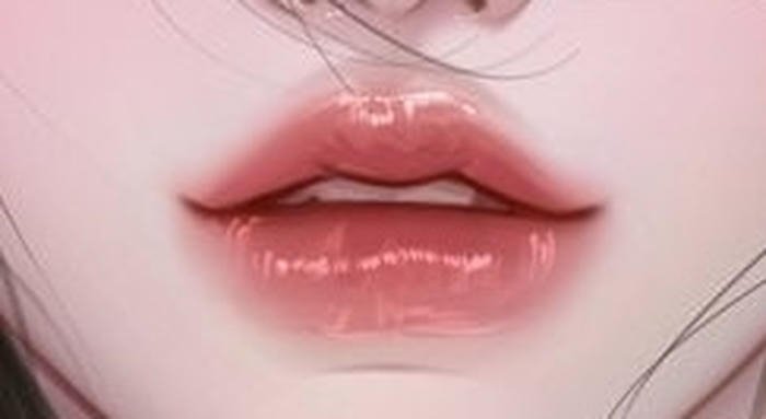 anime ảnh miệng môi đỏ hồng hào