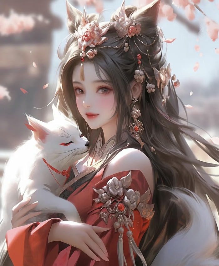 anime hồ ly ánh mắt dịu dàng