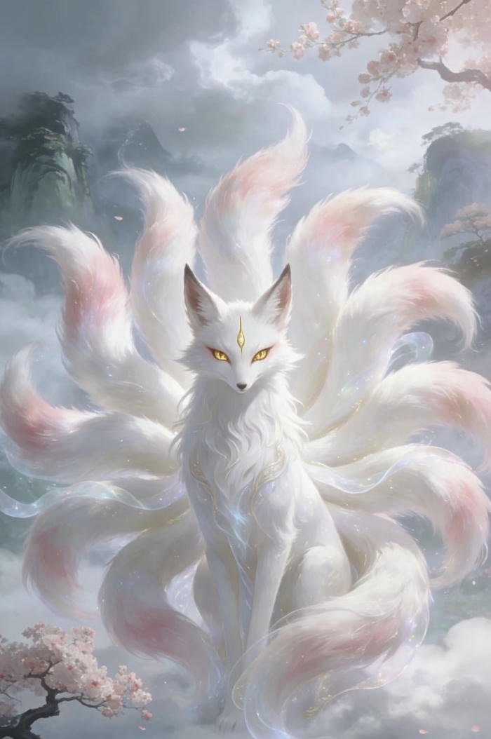 anime hồ ly nhìn rất hài hòa