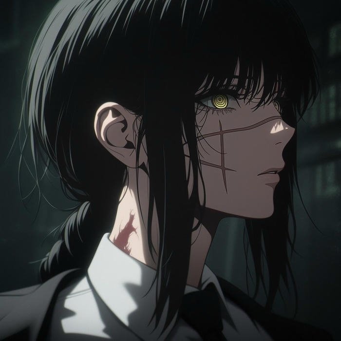 avatar anime nhân vật góc nghiêng