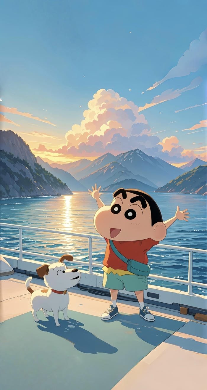 avatar shin hoạt hình phong cách vui