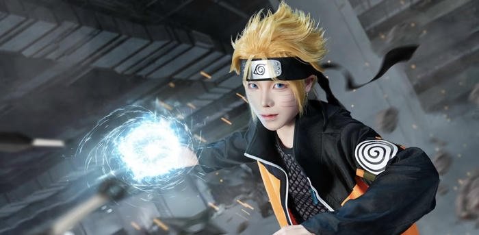 bức ảnh cosplay naruto ánh sáng mạnh