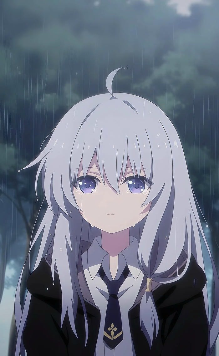 bức hình anime khóc u buồn