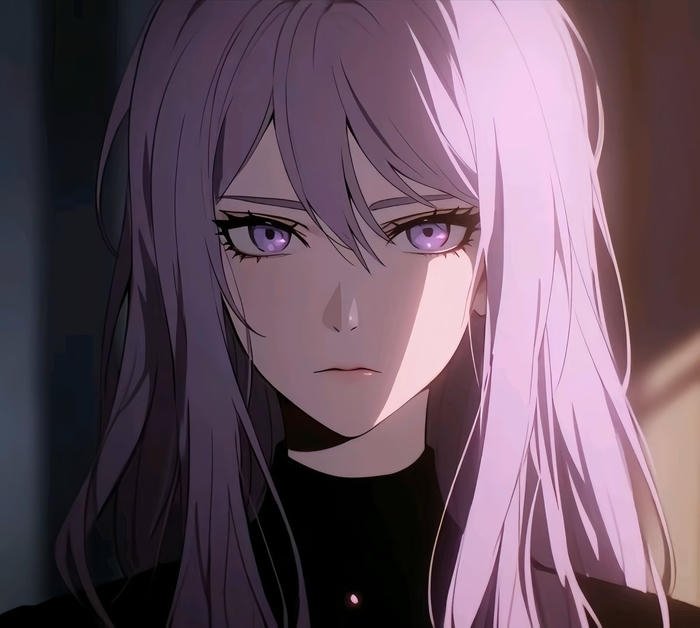 bức hình avatar anime tóc thả dài