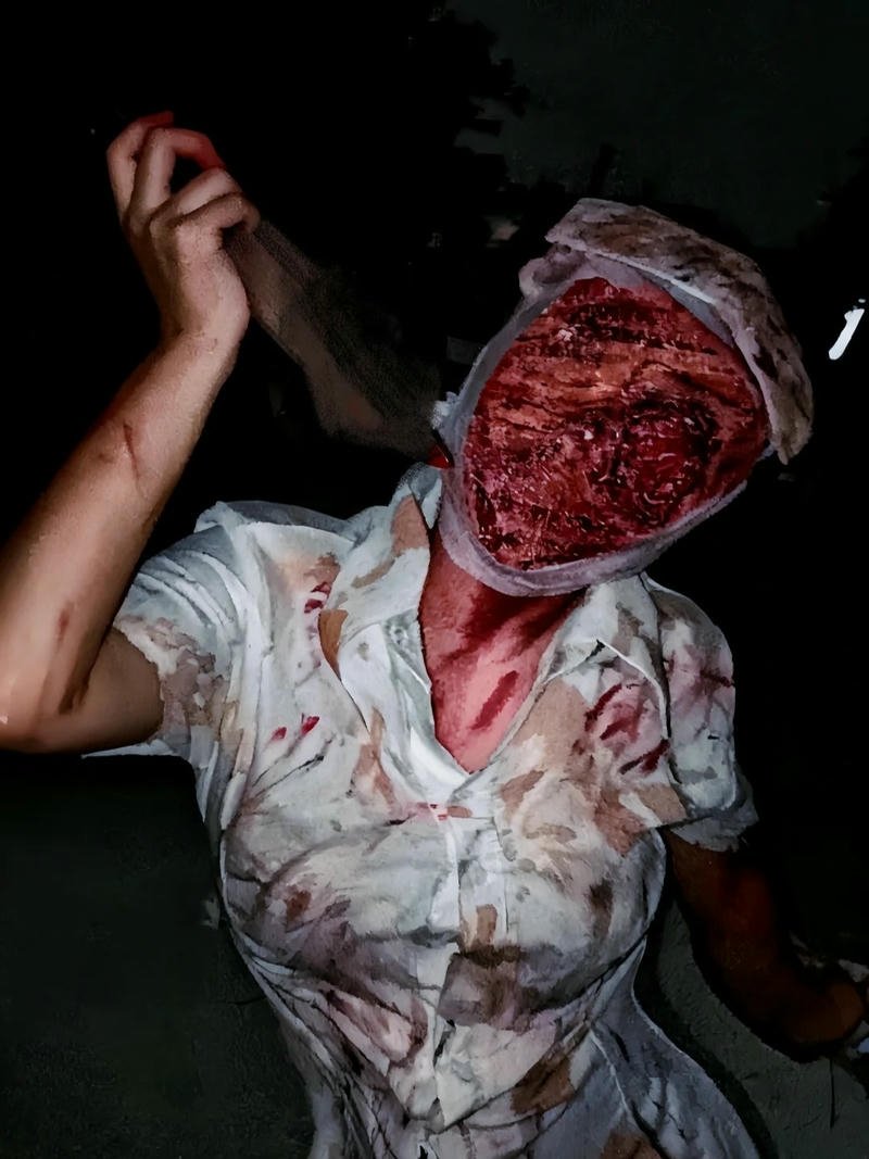 cosplay ma y tá máu me kinh dị đáng sợ