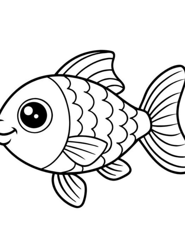 Chọn lọc 177+ tranh tô màu con cá vàng đẹp cho bé tập tô
