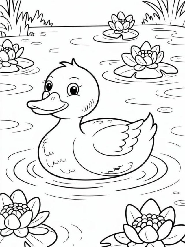 TOP 114+ tranh tô màu con vịt đáng yêu cho bé học màu