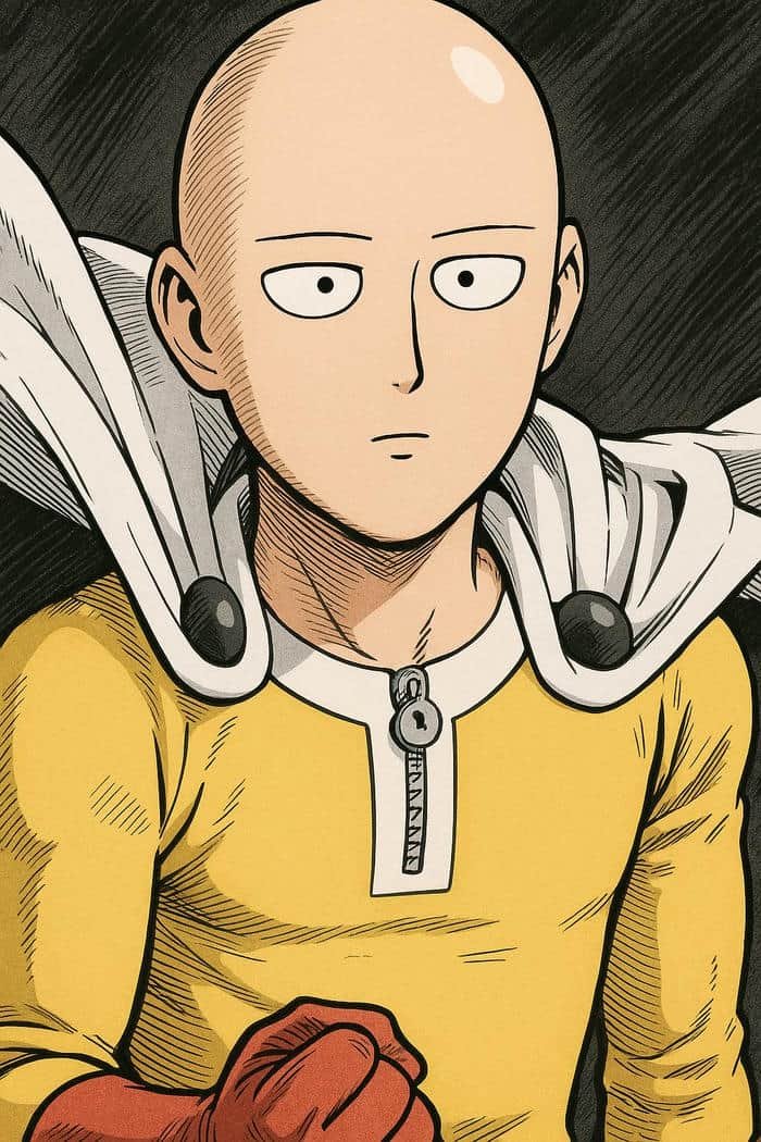 hình ảnh Saitama trông đơn giản