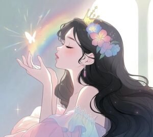 hình ảnh avatar anime nữ sáng đáng yêu