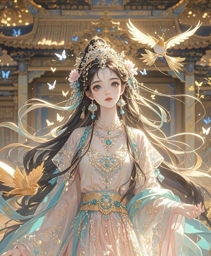 hình ảnh công chúa anime vẻ đẹp ngây thơ