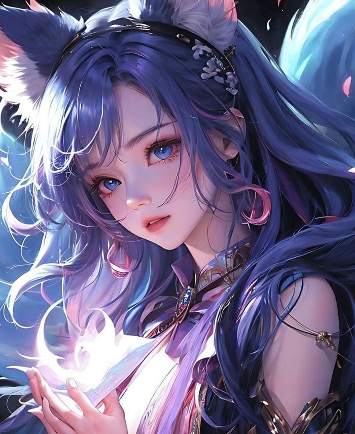 hình ảnh hồ ly anime cảm giác lạ